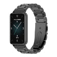 For Honor Band 10 / 9 MIJOBS Three-Beads Stainless Steel Watch Band(Black) - Watch Bands by MIJOBS | Online Shopping South Africa | PMc TechLife | Buy Now Pay Later Mobicred