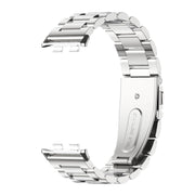 For Honor Band 10 / 9 MIJOBS Three-Beads Stainless Steel Watch Band(Silver)