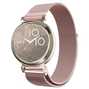 For Garmin Lily 2 14mm Milan Stainless Steel Watch Band(Rose Pink)