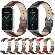 For Honor Band 10 / 9 MIJOBS Cowhide Leather Watch Band(Black)