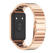 For Honor Band 10 / 9 MIJOBS Bamboo Stainless Steel Watch Band(Rose Gold)