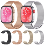 For Huawei Watch Fit3 MIJOBS Milan Magnetic Stainless Steel Watch Band(Silver)