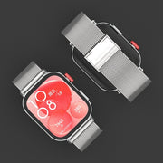 For Huawei Watch Fit3 MIJOBS Milan Buckle Stainless Steel Watch Band(Silver)
