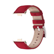 For Huawei Watch Fit3 MIJOBS Genuine Leather Watch Band(Red Light Gold)