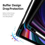 For Samsung Galaxy Tab S9 / S9 FE DUX DUCIS Magi Series Smart Leather Tablet Case(Black)