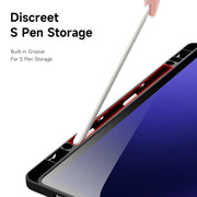 For Samsung Galaxy Tab S9+ / S9 FE+ DUX DUCIS Magi Series Smart Leather Tablet Case(Black)