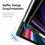 For Samsung Galaxy Tab S9+ / S9 FE+ DUX DUCIS Magi Series Smart Leather Tablet Case(Grey)