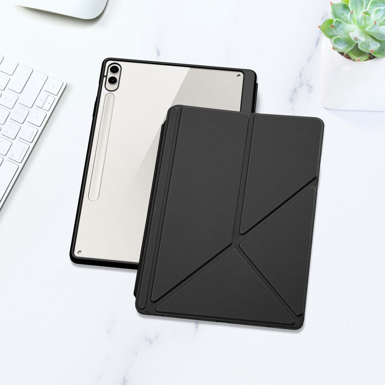 For Samsung Galaxy Tab S10+ DUX DUCIS Magi Series Smart Leather Tablet Case(Black)