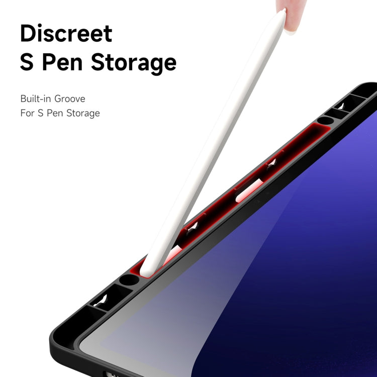 For Samsung Galaxy Tab S10+ DUX DUCIS Magi Series Smart Leather Tablet Case(Black)