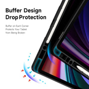 For Samsung Galaxy Tab S10+ DUX DUCIS Magi Series Smart Leather Tablet Case(Black)