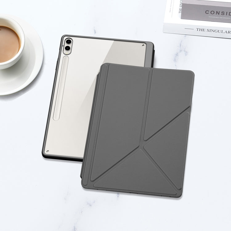 For Samsung Galaxy Tab S10+ DUX DUCIS Magi Series Smart Leather Tablet Case(Grey)