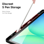 For Samsung Galaxy Tab S10 FE+ DUX DUCIS Magi Series Smart Leather Tablet Case(Black)