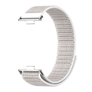 For Huawei Watch Fit3 MIJOBS Breathable Nylon Loop Watch Band(Sea Shell Silver)