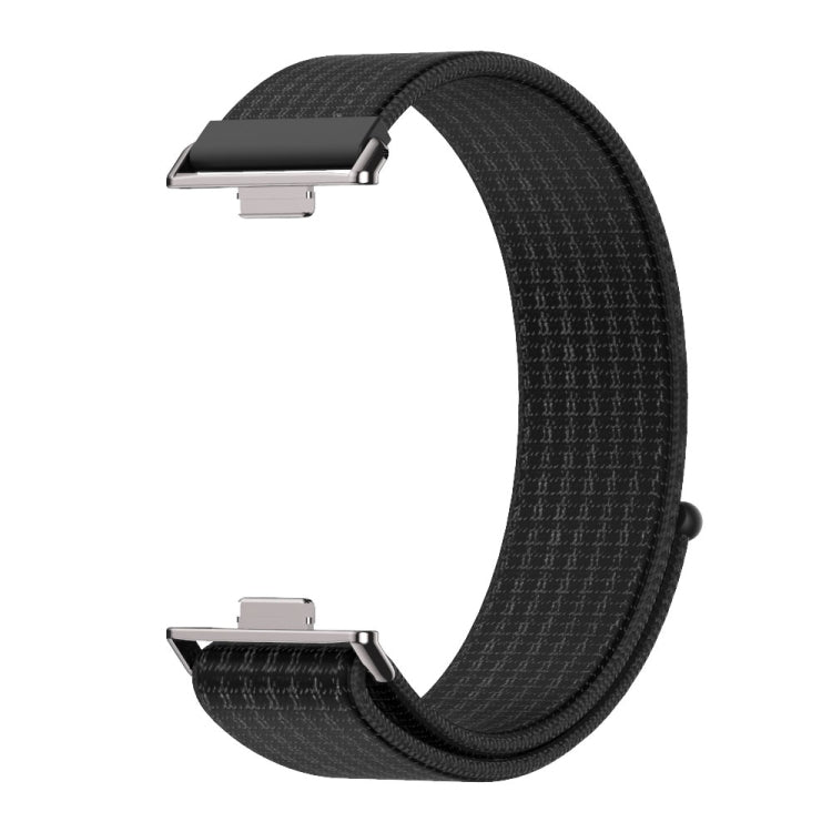 For Huawei Watch Fit3 MIJOBS Breathable Nylon Loop Watch Band(Black)