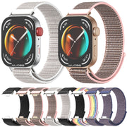 For Huawei Watch Fit3 MIJOBS Breathable Nylon Loop Watch Band(Sea Shell Silver)