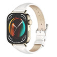 For Huawei Watch Fit3 MIJOBS Slim Genuine Leather Watch Band(White Light Gold) - free shipping - PMC TechLife - Order now!