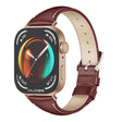 For Huawei Watch Fit3 MIJOBS Slim Genuine Leather Watch Band(Wine Red Rose Gold) - free shipping - PMC TechLife - Order now!