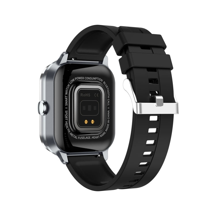 D8 Pro 2.01 inch 2 in 1 Bluetooth Earphone Silicone Strap Smart Watch, Support NFC with Cover(Space Grey)