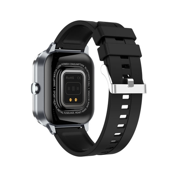 D8 Pro 2.01 inch 2 in 1 Bluetooth Earphone Silicone Strap Smart Watch, Support NFC with Cover(Space Grey)