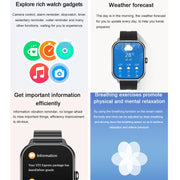 D8 Pro 2.01 inch 2 in 1 Bluetooth Earphone Silicone Strap Smart Watch, Support NFC with Cover(Black)