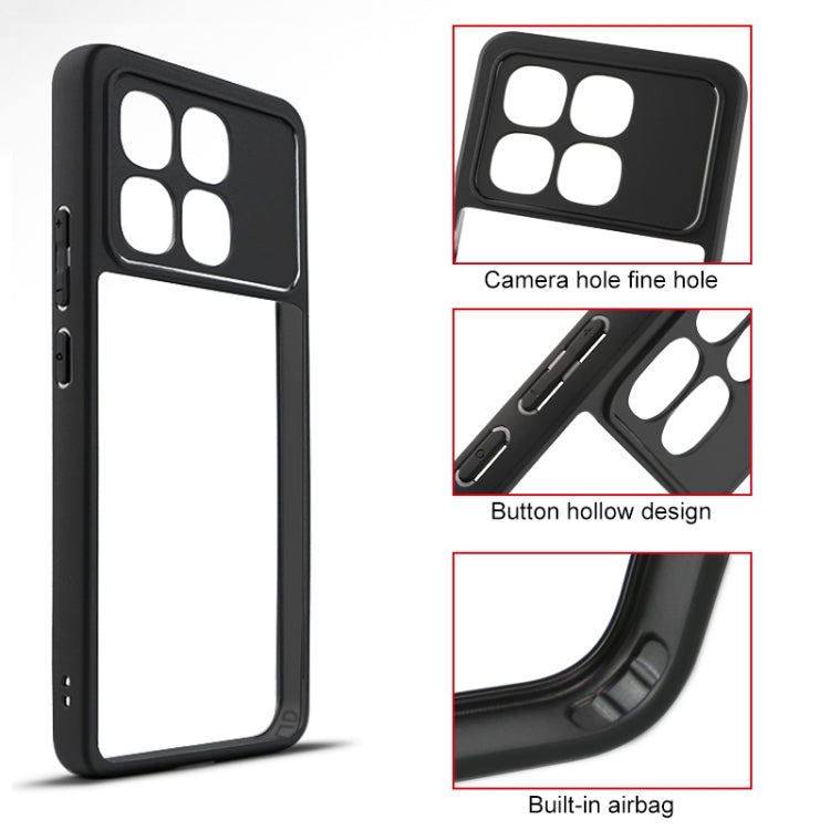 For Redmi K70 Ultra Frosted TPU Hybrid Transparent PC Phone Case