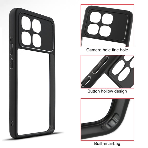 For Redmi K70 Ultra Frosted TPU Hybrid Transparent PC Phone Case