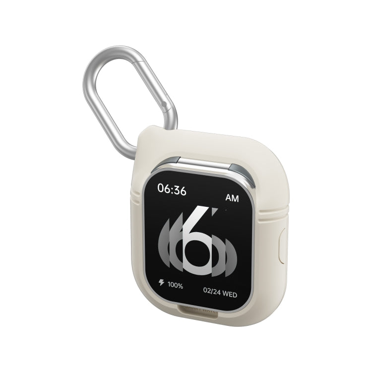 D8 Pro 2.01 inch 2 in 1 Bluetooth Earphone Steel Strap Smart Watch, Support NFC with Cover(Space Grey)