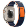For Apple Watch Ultra 49mm Dual-Section Loop Nylon Watch Band(Dark Navy Blue) - Watch Bands by PMC TechLife | Online Shopping South Africa | PMC TechLife | Buy Now Pay Later Mobicred
