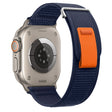 For Apple Watch Ultra 49mm Dual-Section Loop Nylon Watch Band(Dark Blue) - Watch Bands by PMC TechLife | Online Shopping South Africa | PMC TechLife | Buy Now Pay Later Mobicred