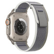 For Apple Watch Ultra 49mm Dual-Section Loop Nylon Watch Band(Green Grey) - Watch Bands by PMC TechLife | Online Shopping South Africa | PMC TechLife | Buy Now Pay Later Mobicred