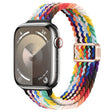 For Apple Watch SE 2023 44mm Slim Magnetic Buckle Nylon Braided Watch Band(Rainbow) - free shipping - PMc TechLife - Order now!