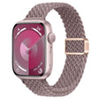 For Apple Watch SE 44mm Slim Magnetic Buckle Nylon Braided Watch Band(Smoke Purple) - free shipping - PMc TechLife - Order now!