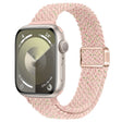 For Apple Watch Series 4 44mm Slim Magnetic Buckle Nylon Braided Watch Band(Starlight Pink) - free shipping - PMc TechLife - Order now!