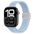 For Apple Watch Series 10 46mm Slim Magnetic Buckle Nylon Braided Watch Band(Light Blue) - free shipping - PMc TechLife - Order now!