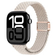 For Apple Watch Series 10 46mm Slim Magnetic Buckle Nylon Braided Watch Band(Starlight) - free shipping - PMc TechLife - Order now!