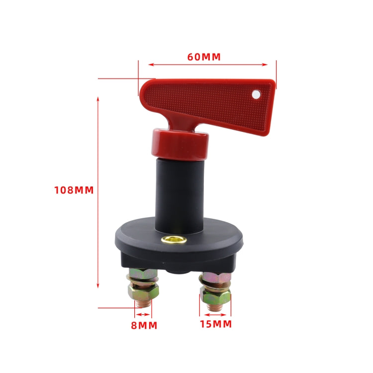 Car / Boat Battery Power Off Switch with 100A Terminal(Black)