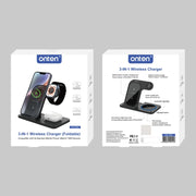 Onten CW11 3 in 1 Folding Wireless Charging(Black)