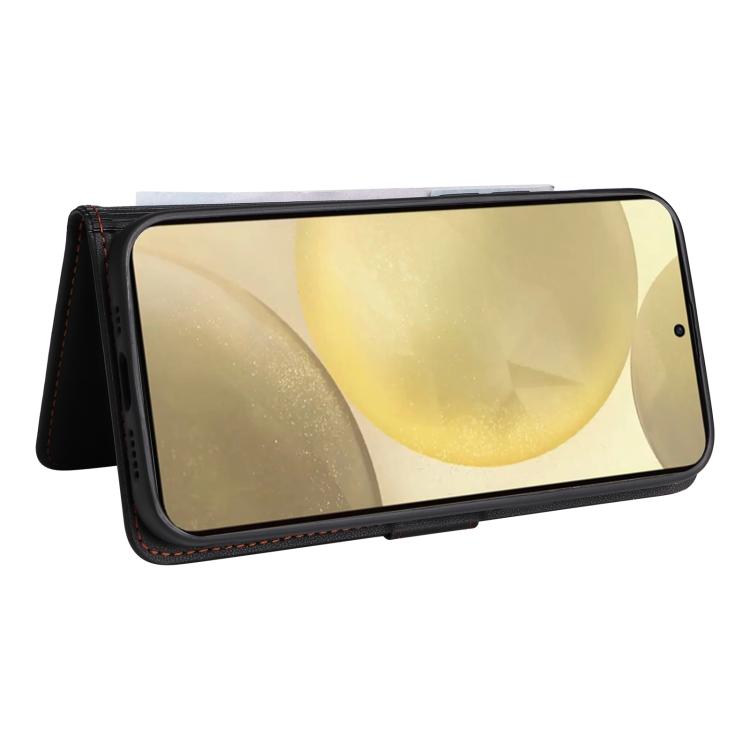 For Samsung Galaxy S25 5G BETOPNICE BN-005 2 in 1 Detachable Imitate Genuine Leather Phone Case(Black)