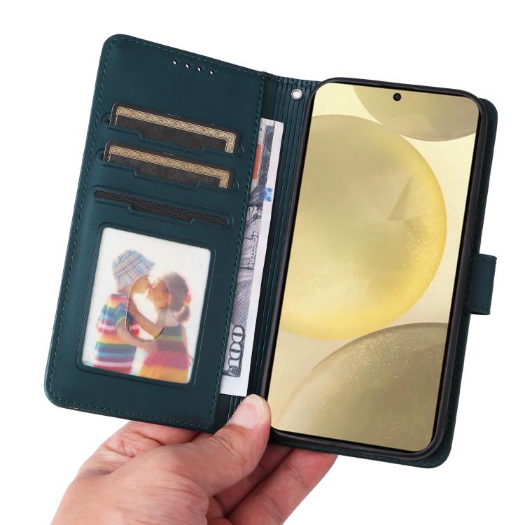 For Samsung Galaxy S25 5G BETOPNICE BN-005 2 in 1 Detachable Imitate Genuine Leather Phone Case(Blue)