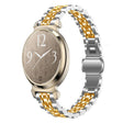 For Garmin Lily 2 Seven-beads 14mm Stainless Steel Watch Band(Silver Gold) - Watch Bands by PMc TechLife | Online Shopping South Africa | PMc TechLife | Buy Now Pay Later Mobicred