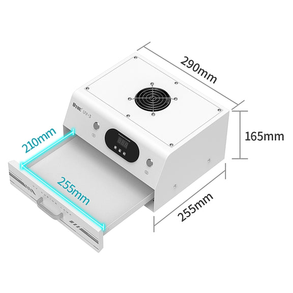 Uyue UV-3 7 inch Phone Timing Intelligent Curing Lamp Mechanic(US Plug)
