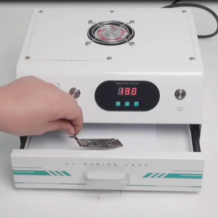 Uyue UV-3 7 inch Phone Timing Intelligent Curing Lamp Mechanic(EU Plug)