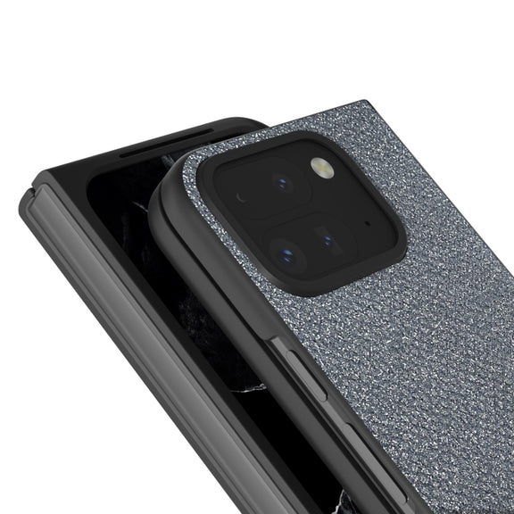 For Google Pixel 9 Pro Fold Diamond Frame Edge Full Coverage Phone Case(Jewel Black)