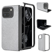 For Google Pixel 9 Pro Fold Diamond Frame Edge Full Coverage Phone Case(Jewel Silver)