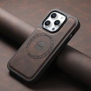 For iPhone 16 Denior A13 Skin Feel MagSafe Phone Case(Brown)