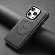 For iPhone 16 Denior A13 Skin Feel MagSafe Phone Case(Black)