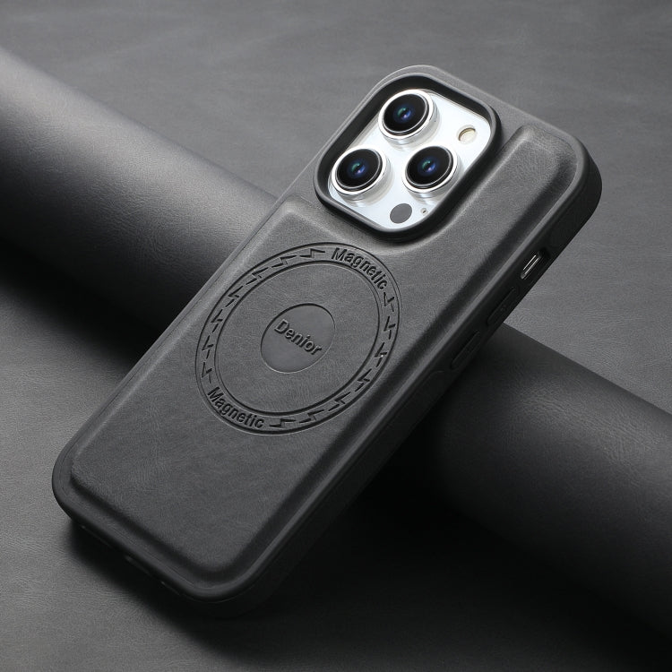 For iPhone 16 Denior A13 Skin Feel MagSafe Phone Case(Black)