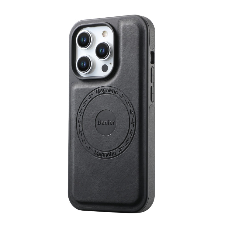 For iPhone 16 Denior A13 Skin Feel MagSafe Phone Case(Black)