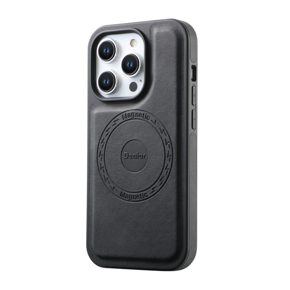 For iPhone 16 Denior A13 Skin Feel MagSafe Phone Case(Black)