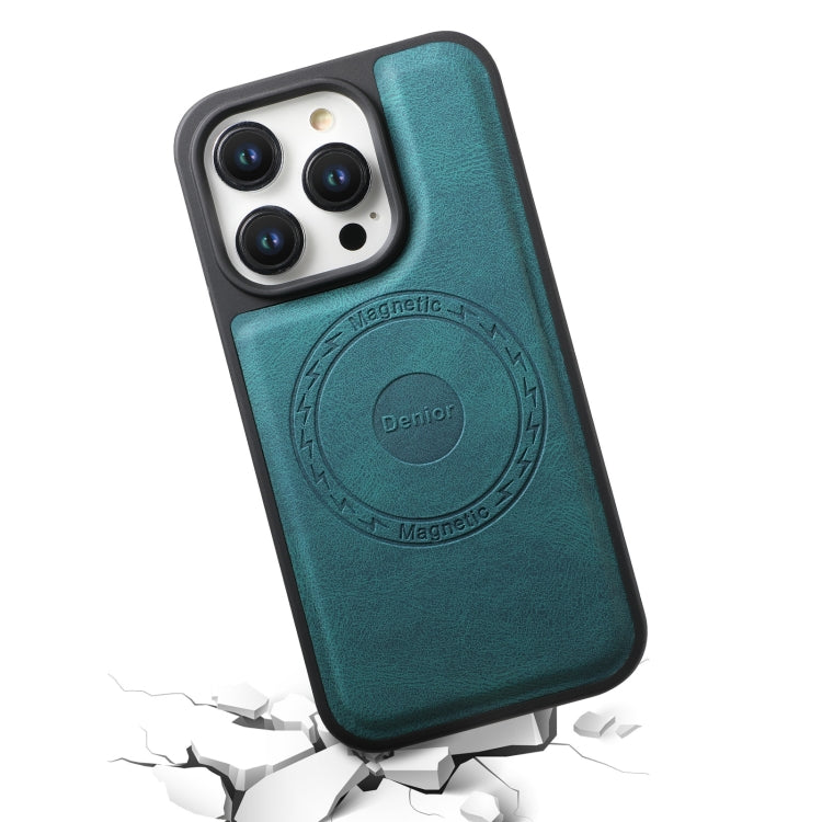 For iPhone 16 Plus Denior A13 Skin Feel MagSafe Phone Case(Blue)